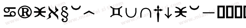 Syastro Regular字体转换